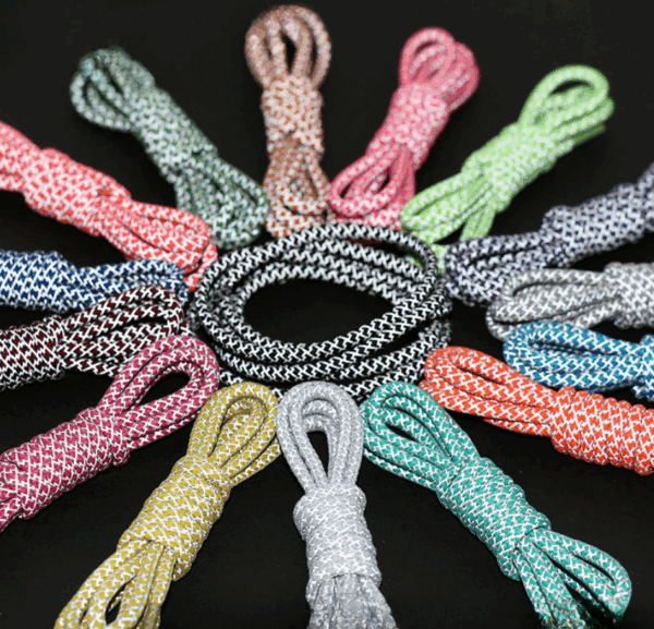 Black 3M Reflective Rope Laces - Image 4