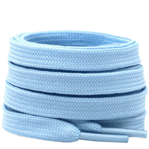 Baby Blue Flat Shoe Laces