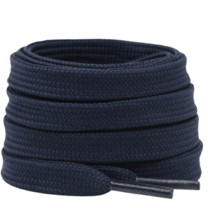 Navy Blue Flat Shoe Laces
