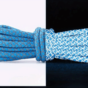 Blue 3M Reflective Rope Laces