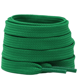 Dark Green Flat Shoe Laces