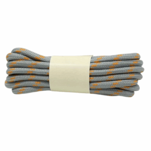 Light Gray Orange Boot Laces