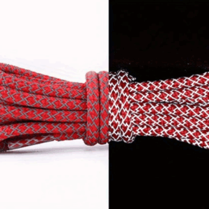 Red 3M Reflective Rope Laces
