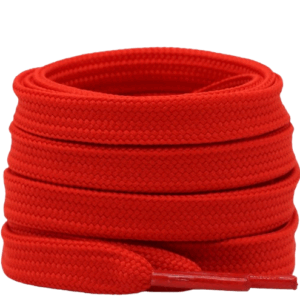 Red Flat Shoe Laces