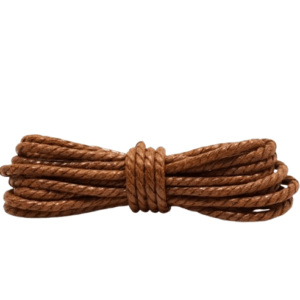 Reddish Brown Waxed Dress Shoelaces