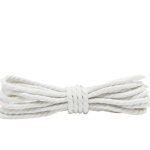 White Waxed Dress Shoelaces